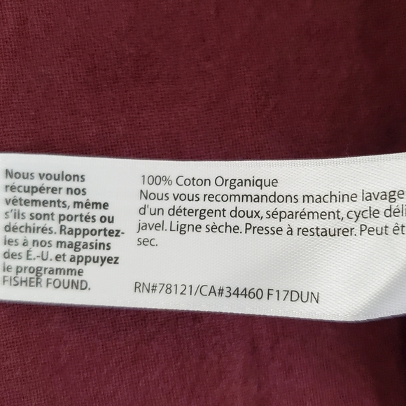 Eileen Fisher Organic Cotton Textured Jacket Size M Burgundy Italian Fabric - Picture 13 of 15